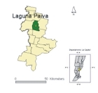 Mapa departamento La Capital - Districto Laguna Paiva